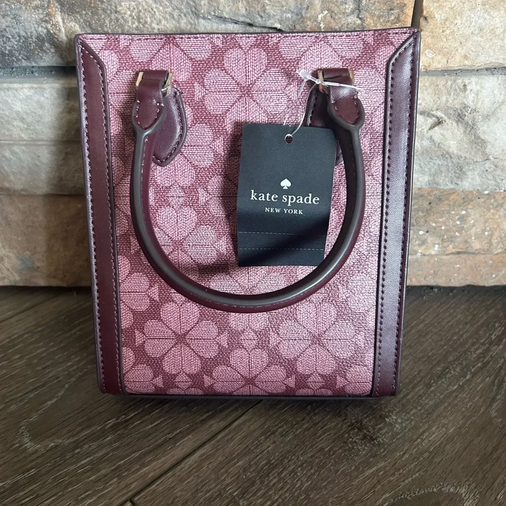 NWT Kate Spade Signature Spade Flower Mini Tote